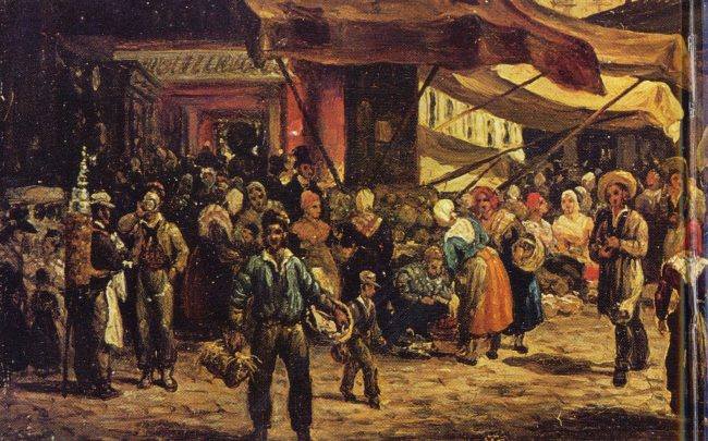 Les Halles et  la rue de la Tonnellerie  par Giuseppe Canella