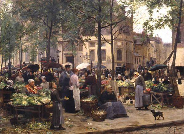Le Carreau des Halles par Victor Gabrile Gilbert