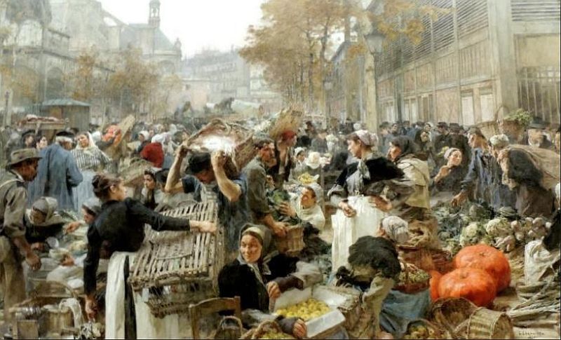 Le Carreau des Halles par Victor Gabrile Gilbert