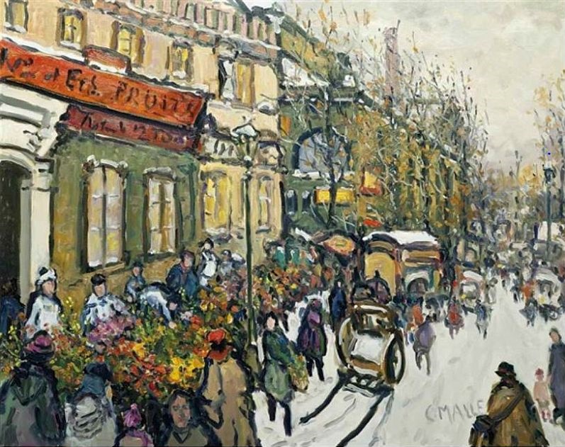 March&eacute; aux fleurs, les Halles par Charles Malle