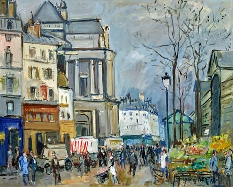 Pavillon des Halles et St-Eustache par Roger Bertin