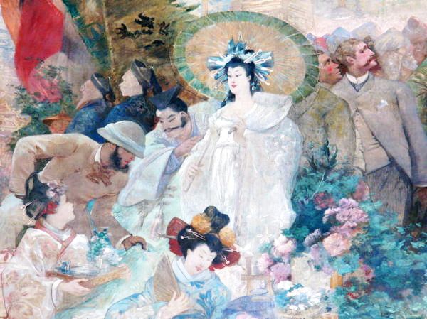 Fresque ancienne Bourse du Commerce Paris