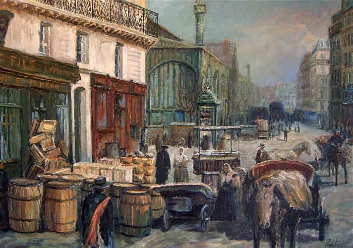 rue pierre Lescot et les Halles par Olivier probst