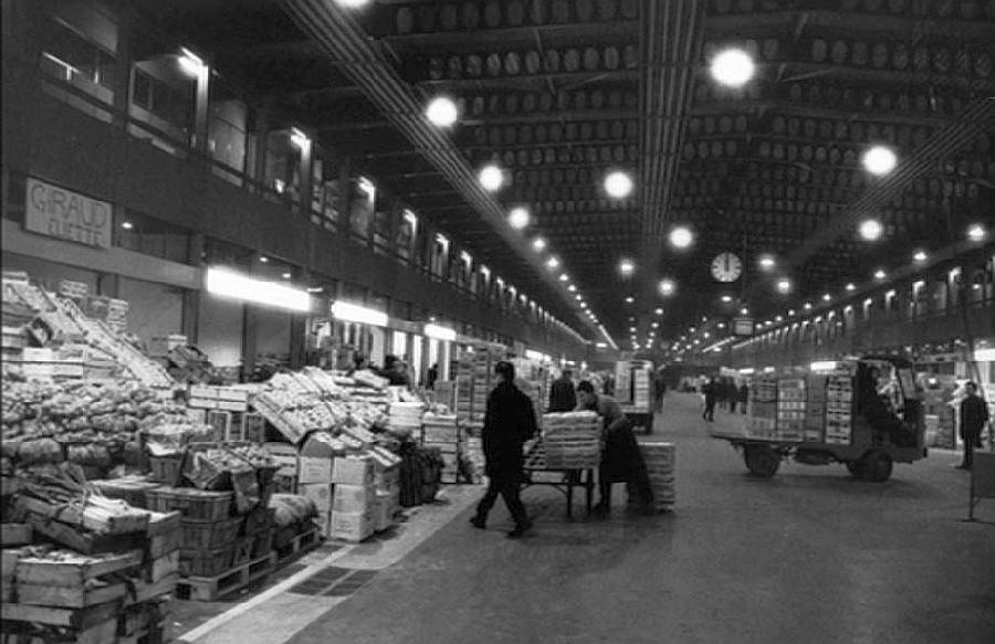 les halles de Rungis lors de la p remi&egrave;re installation