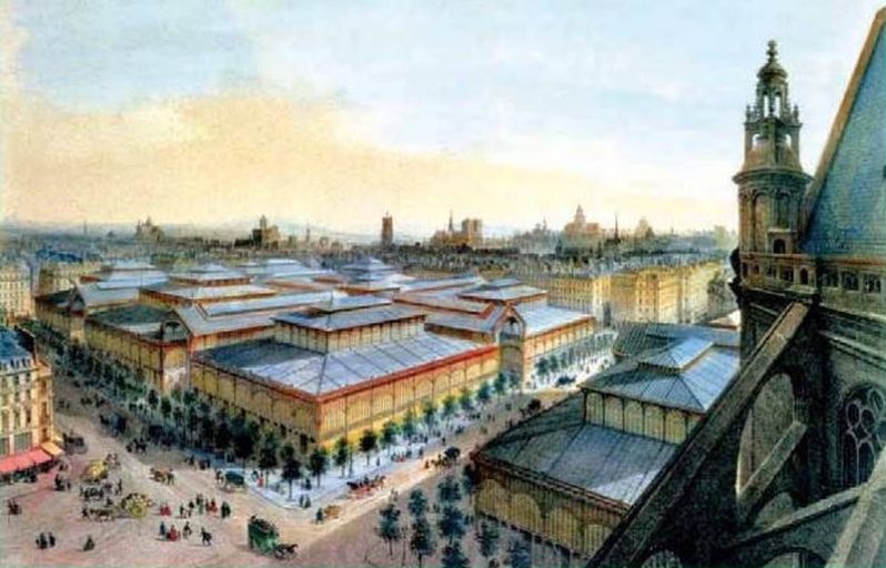 Le Carreau des Halles par Victor Gabrile Gilbert