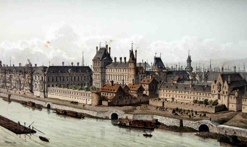 Le Louvre sous Henti 4, vers 1600