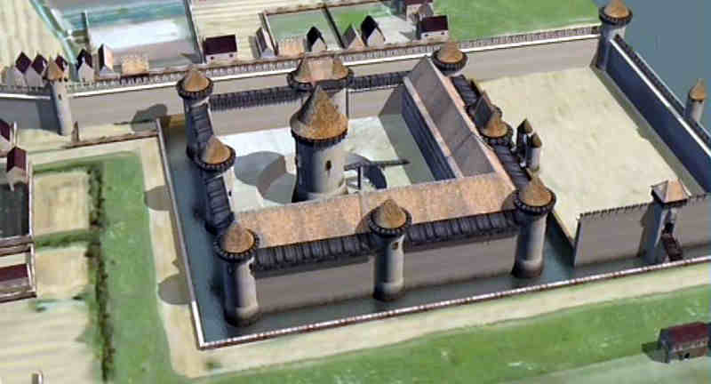 Le Louvre au 12e si&egrave;cle