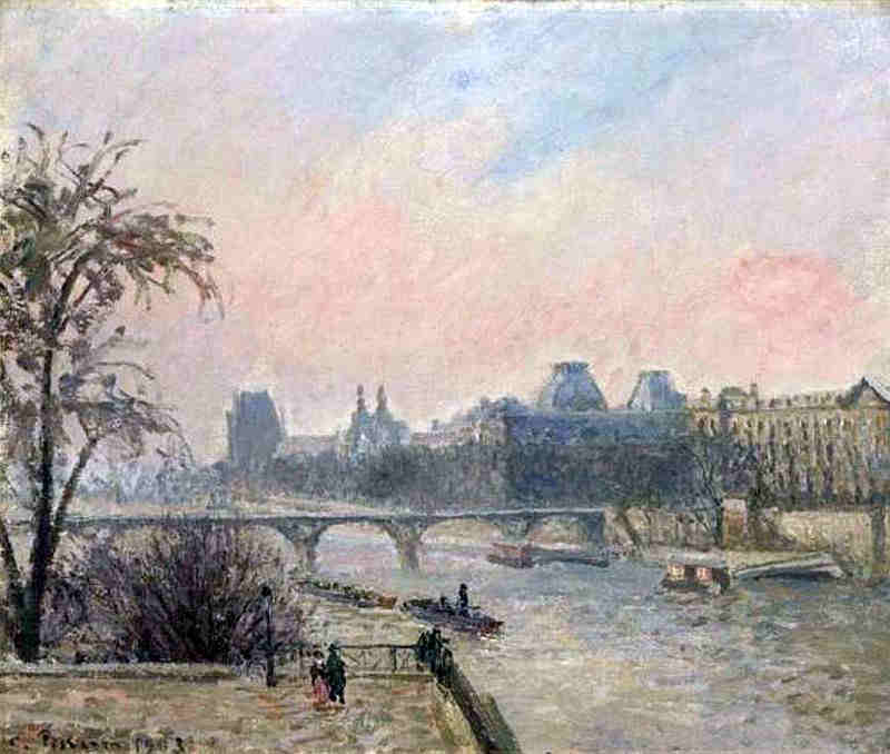 La Seine et le Louvre par Camille Pissaro