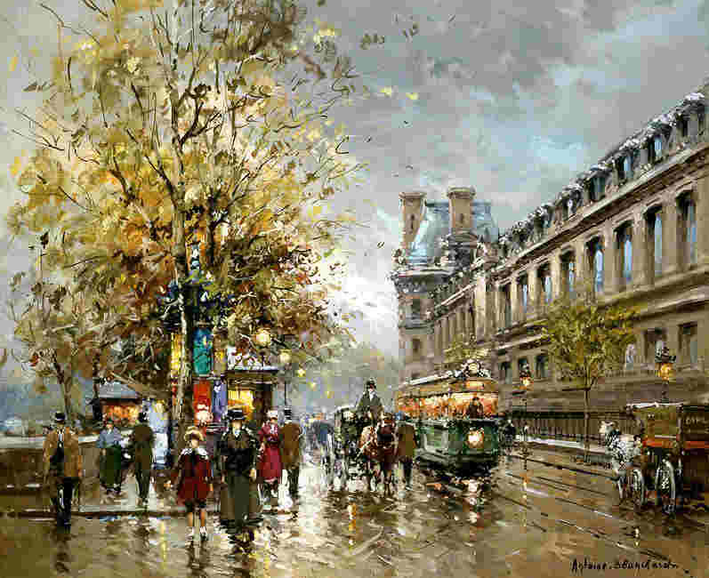 Les quais du Louvre par Antoine Blanchard