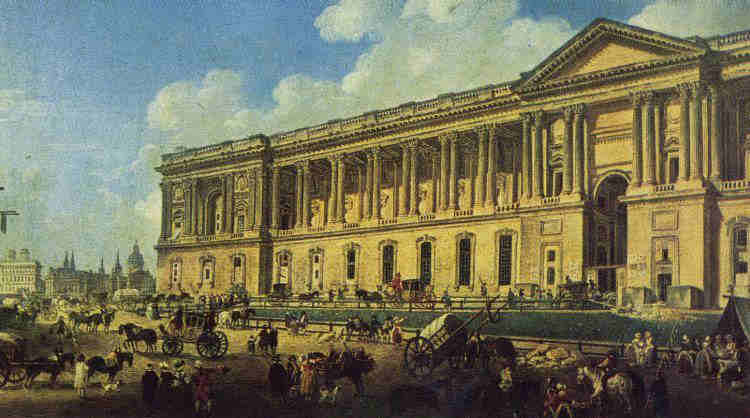 Colonnades du Louvre par Pierre-Antoine de Machy