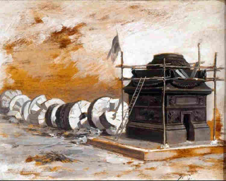 La colonne Vend&ocirc;me apr&egrave;s sa chute par Jules Girardet