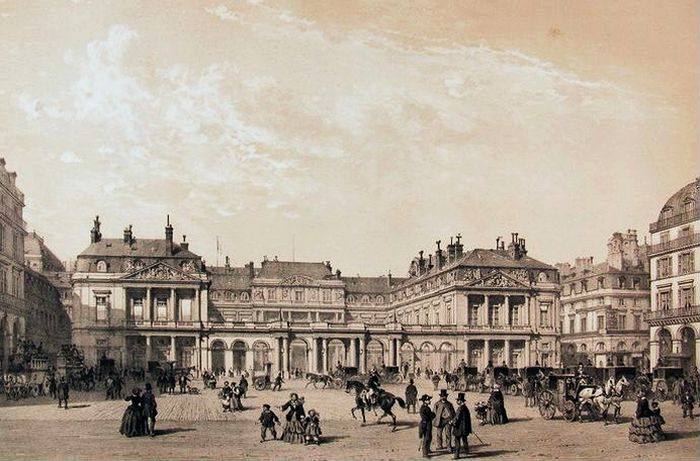 entr&eacute;e Palais royal milieu 19e si&egrave;cle