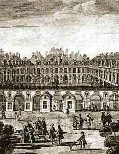 Palais royal en 1750