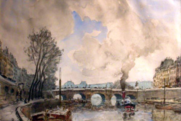 La Seine au Pont Neuf par Franck  Myers Boggs