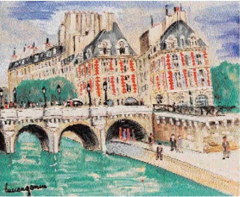 Le Pont Neuf par Lucien G&eacute;non