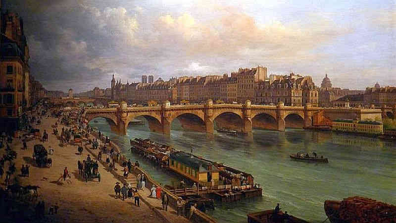 Pont Neuf et Ile de la Cit&eacute; par Giuseppe Canella
