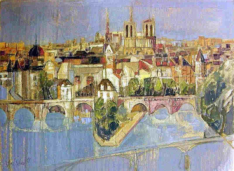 Pont Neuf et Pont des Arts par Aim&eacute; Venel