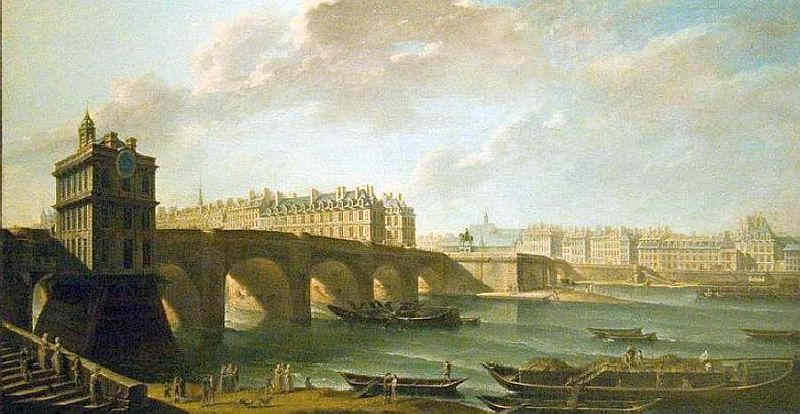 Le Pont neuf et la Samaritaine par Nicolas Raguenet