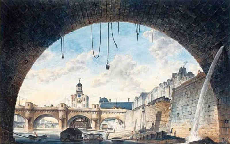 Vue du Pont Neuf et de la Samaritaine par Victor Jean Nicolle
