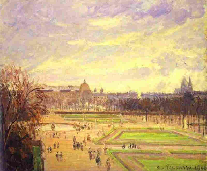Les Tuileries,  un matin de printemps  par Camille Pissaro 