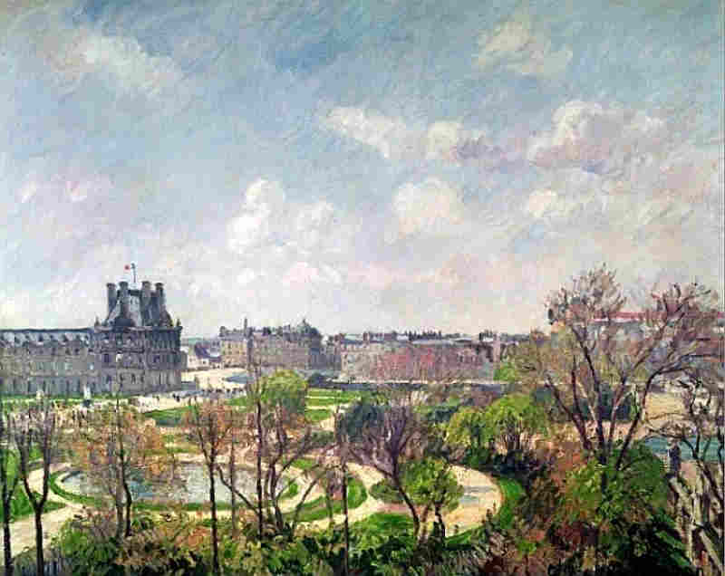 Jardin des Tuileries,  matin de printemps  par Camille Pissaro 