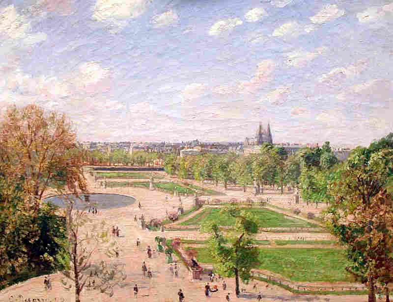 Les Tuileries,  un matin de printemps  par Camille Pissaro 