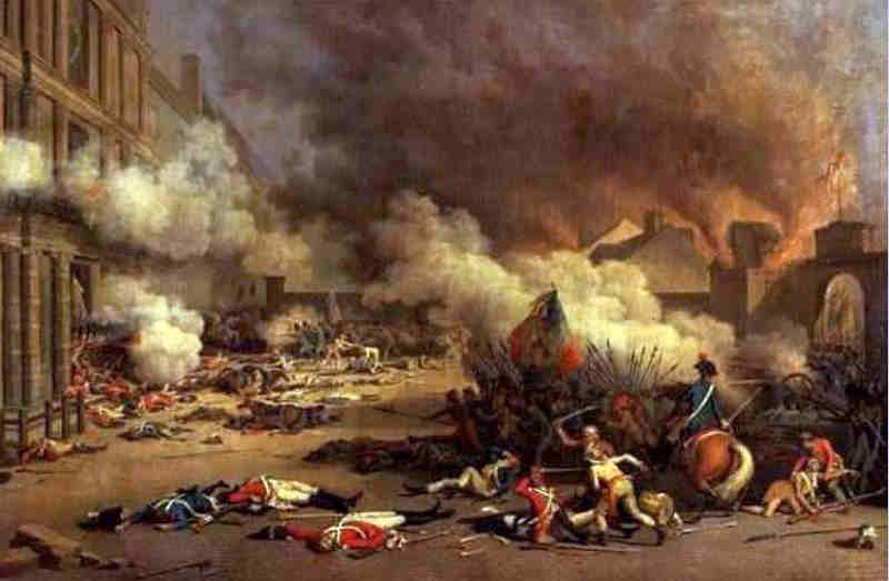 Prise des Tuileries en 1792 par Jean Duplessi 
