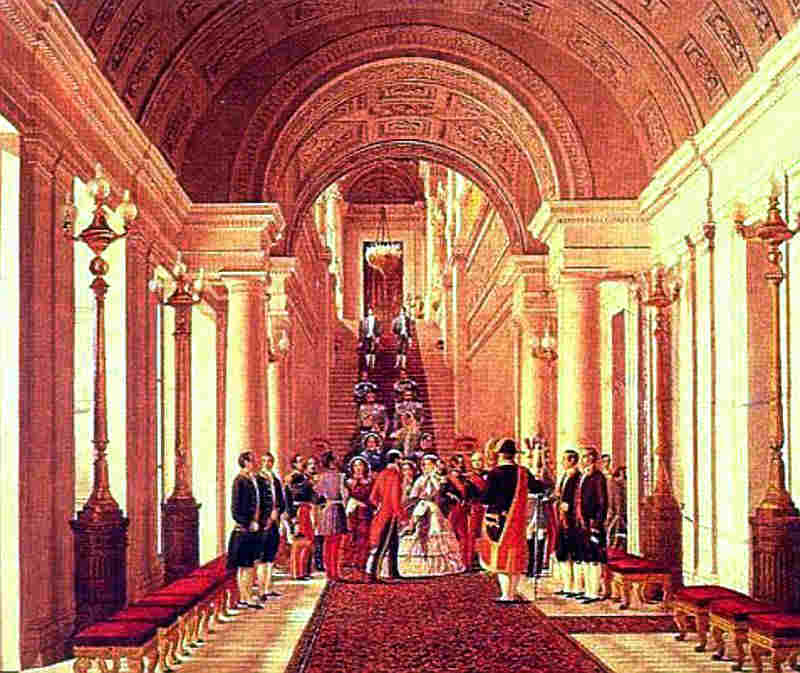 R&eacute;ception au  Palais des Tuileries  sous Napol&eacute;on 3