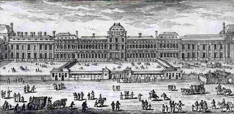 Palais de Tuileries au 17e si&egrave;cle