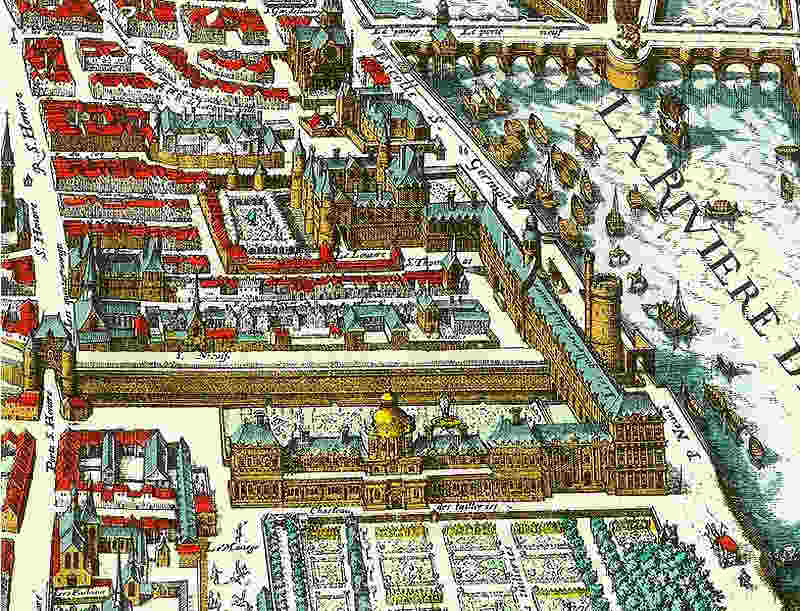 Louvre et Tuileries en 1615