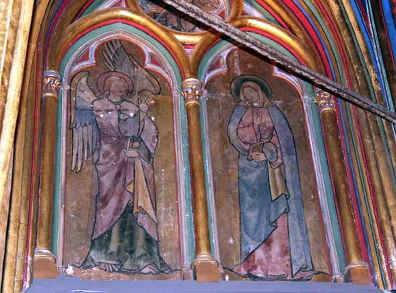 Annonciation, chapelle basse de la Sainte Chapelle Paris