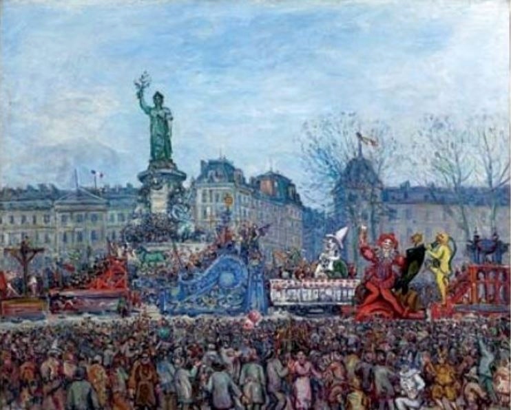 Carnaval place de la R&eacute;publique par Gustave Madelain