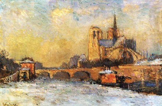 Quai de la Tournelle et Notre-Dame par Albert Lebourg