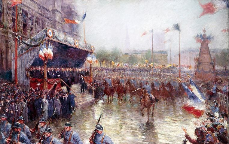 L'Hôtel de Ville depuis le quai de Corse par Victor Paul Joseph Dargtaud