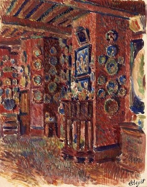 Intérieur Musée Cluny par Louis Hayet