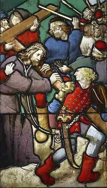Vitrail de la  chapelle de l'h&ocirc;tel de Cluny