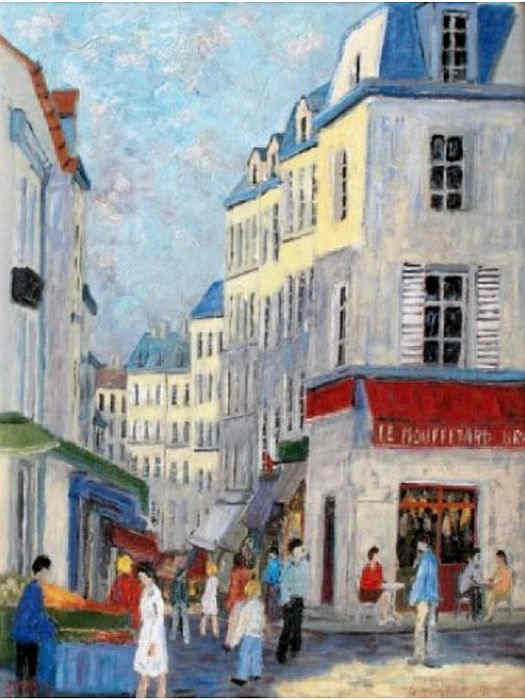 Le march&eacute; de la rue Mouffetard par Jacques Camus