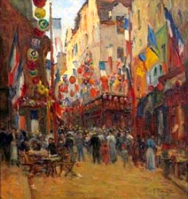 Rue Daubanton et &eacute;glise St-M&eacute;dard par Jean-Charles Contel