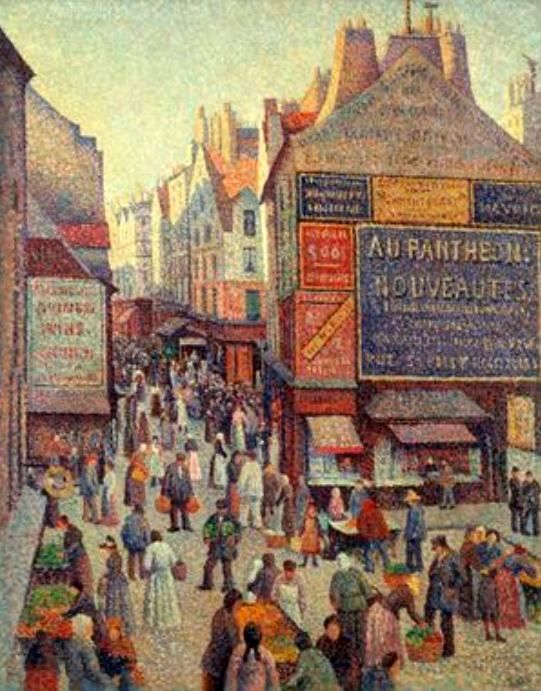 Rue Mouffetard par Maximilien Luce