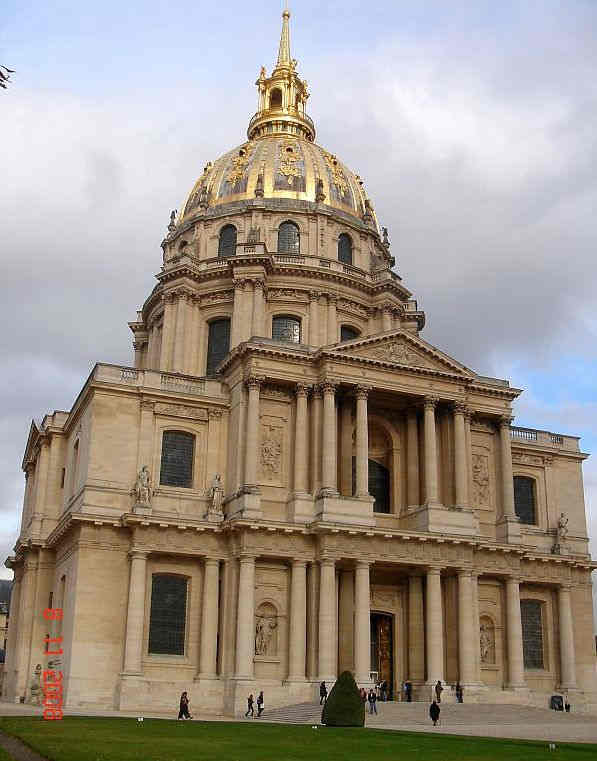 Le Dome des Invalides &agrave; Paris