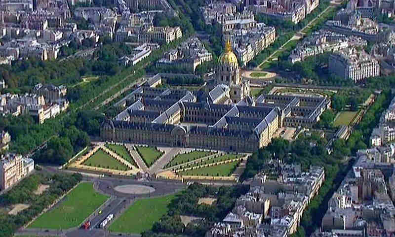 Vue a&eacute;rienne des Invalides