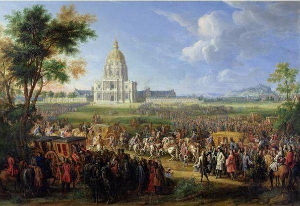 Louis XIV inaugure les Invalides par Pierre Denis Martin