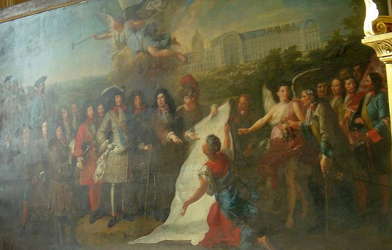 Louis XIV visitant le chantier des Invalides par Pierre Denis Martin