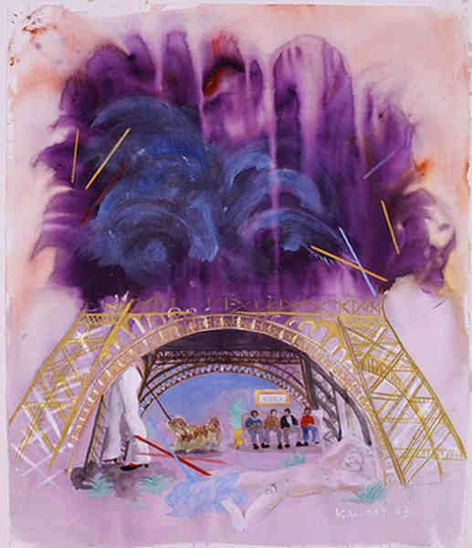 Burst Eiffel tower by Emilia Kallock