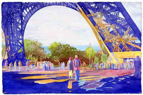 Eiffel afternoon by Krys Gieskieng