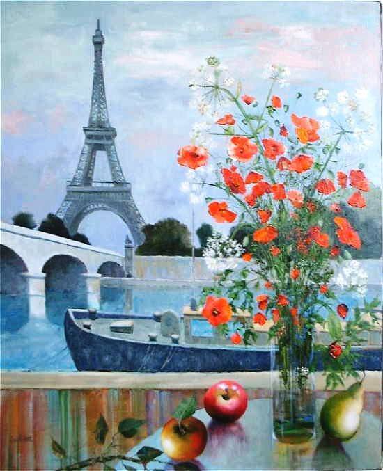 Tour Eiffel au bouquet par Maurille Prevost