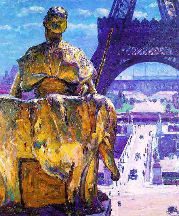 tour Eiffel  vue du Trocadero  par Louis Welden Hawkinspar