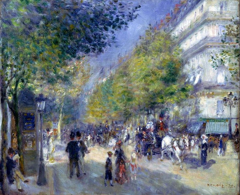 Renoir, les grands  boulevards Paris