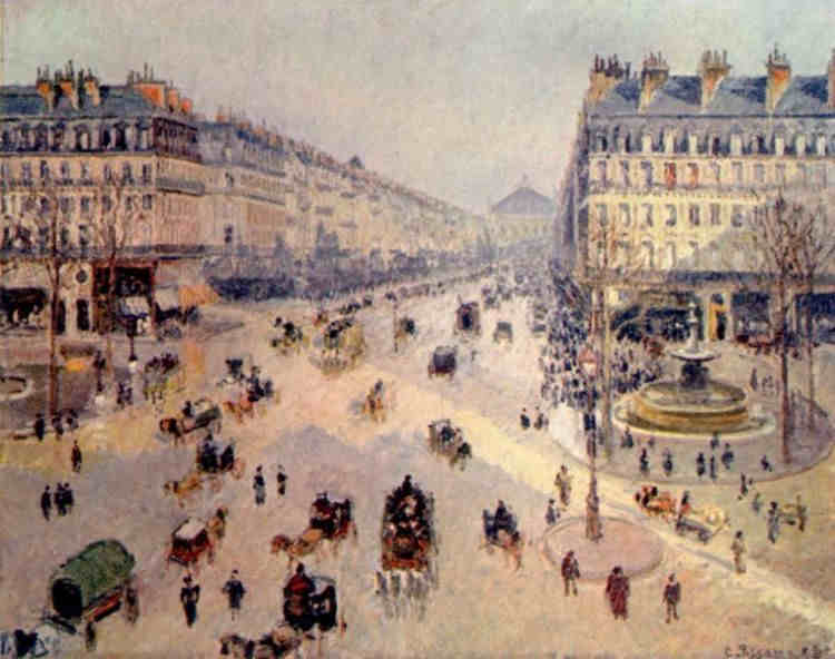 Avenue de l'Op&eacute;ra  par Camille Pissaro