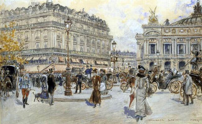 Paris, place de l'Op&eacute;ra  par Georges Stein